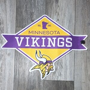Rico | NFL Minnesota Vikings Feltscape Diamond Shaped Wall Pennet *NIOP